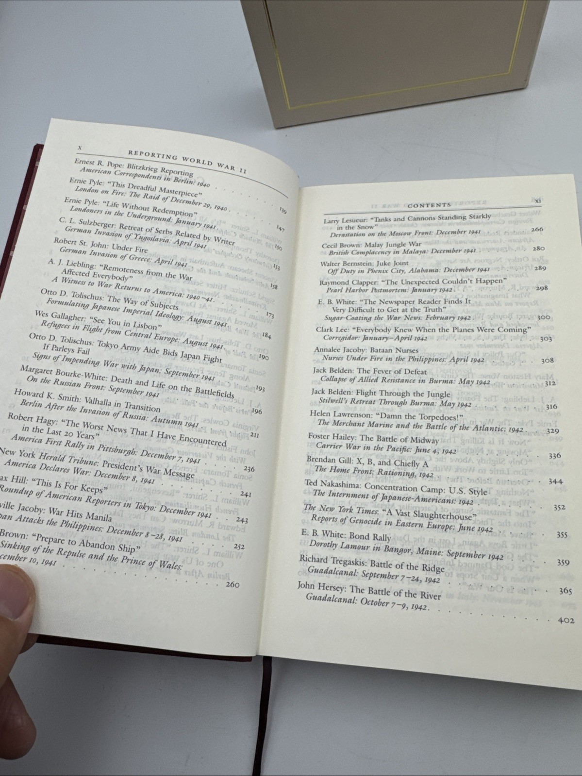 Reporting World War II Vol. 1: Library of America. #77. First Printing. 1995