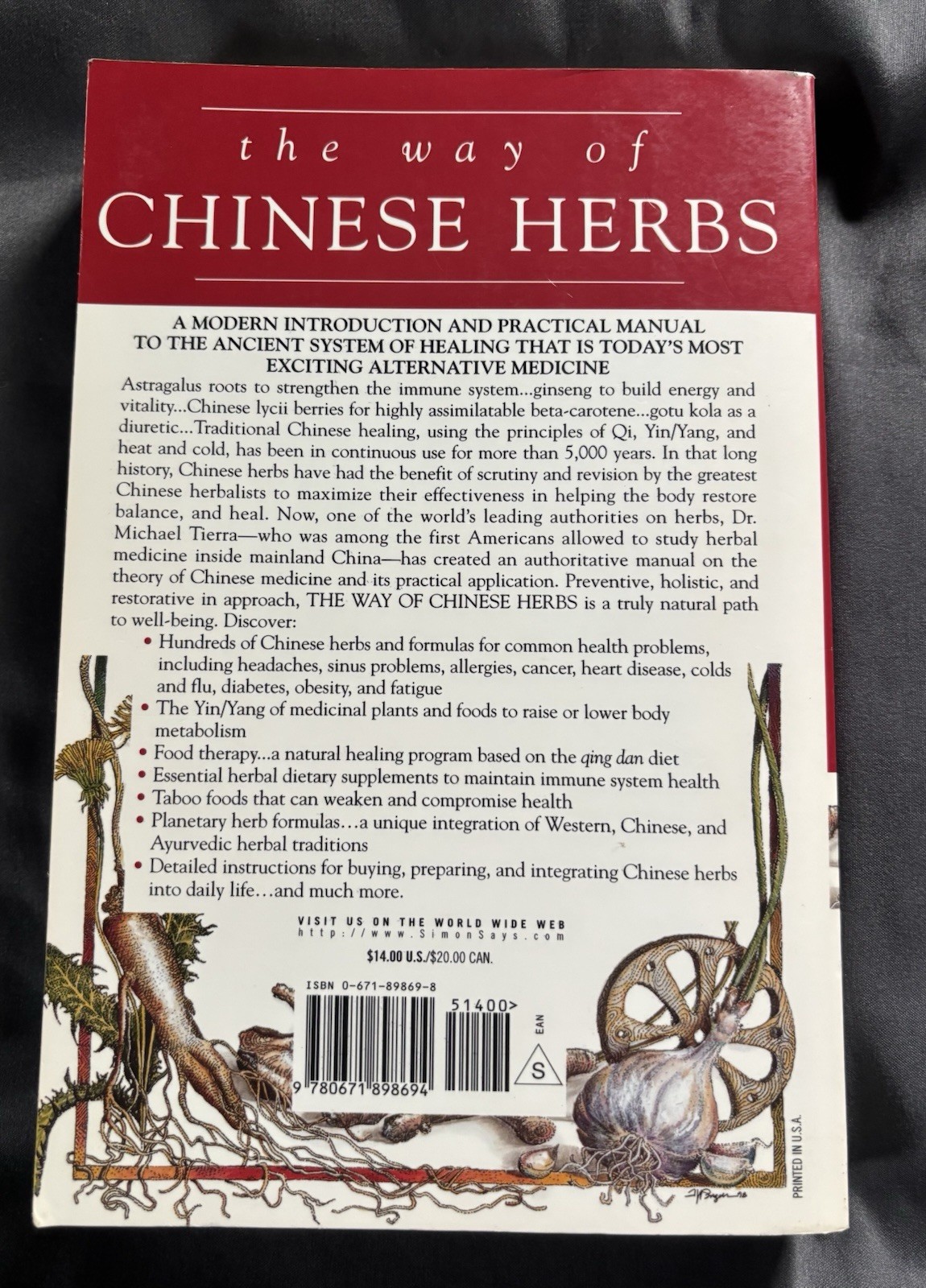 The Way of Chinese Herbs by Michael Tierra (1998, Trade Paperback)