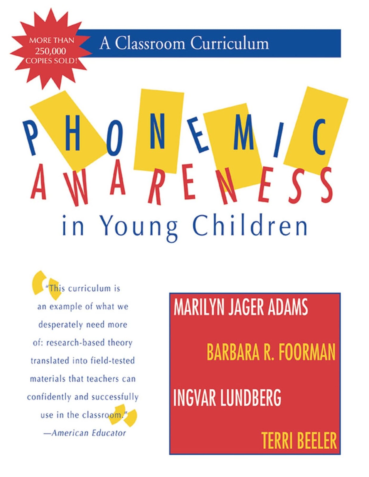 Phonemic Awareness in Young Children: A Classroom Curriculum – spiral_bound …