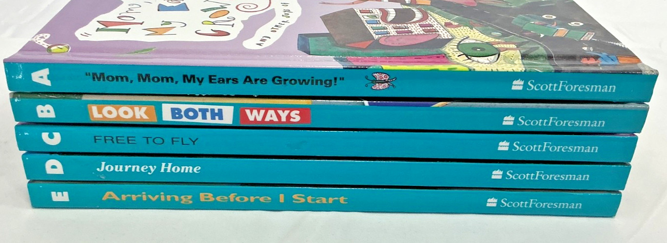 Lot of 5 Grade 6 Scott Foresman Celebrate Reading! Hardback Books 6A-6E