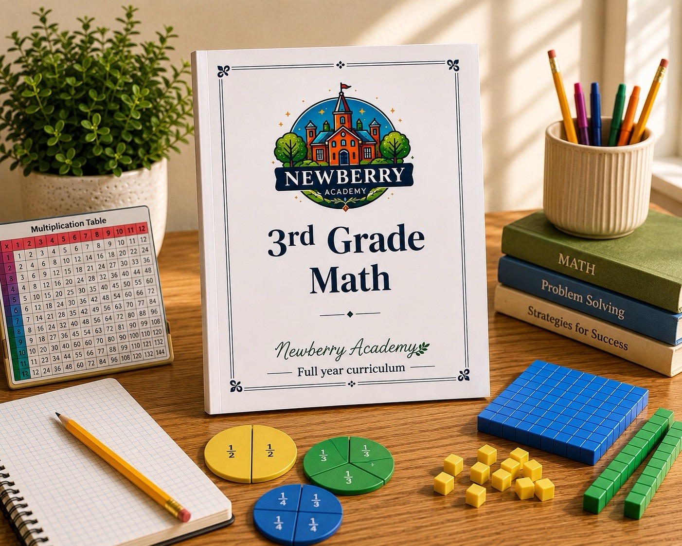 3rd Grade Math Full year Lessons Workbook Third Grade Math homeschool