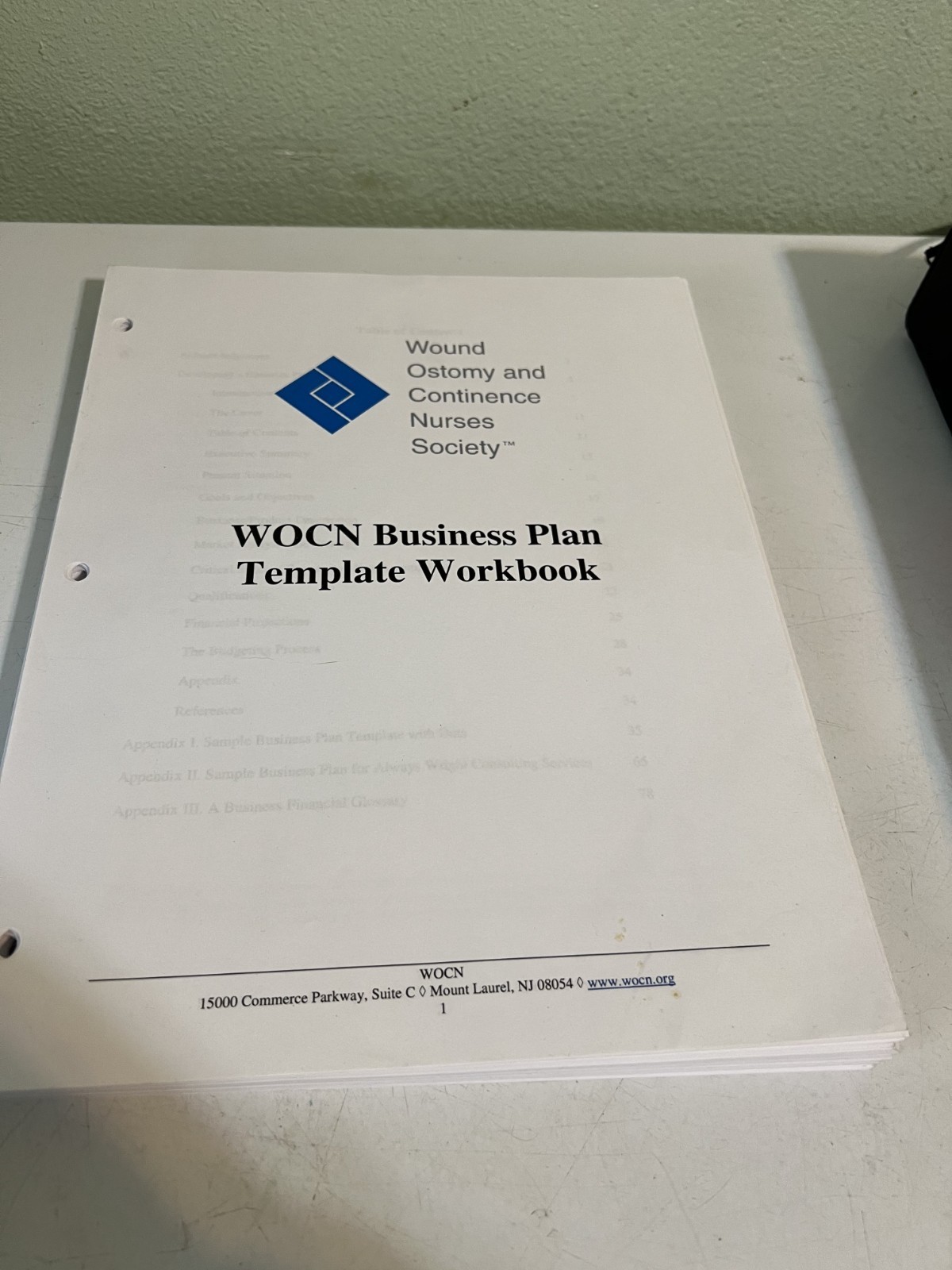 WOCN Business Plan template workbook