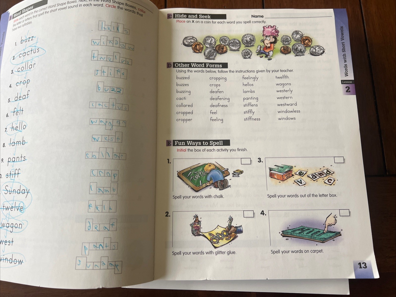 A Reason For Spelling Teacher Guidebook Student Book Level C 3rd Grade