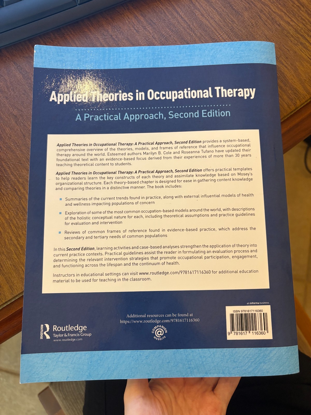 Applied Theories in Occupational Therapy : A Practical Approach by Marilyn B….