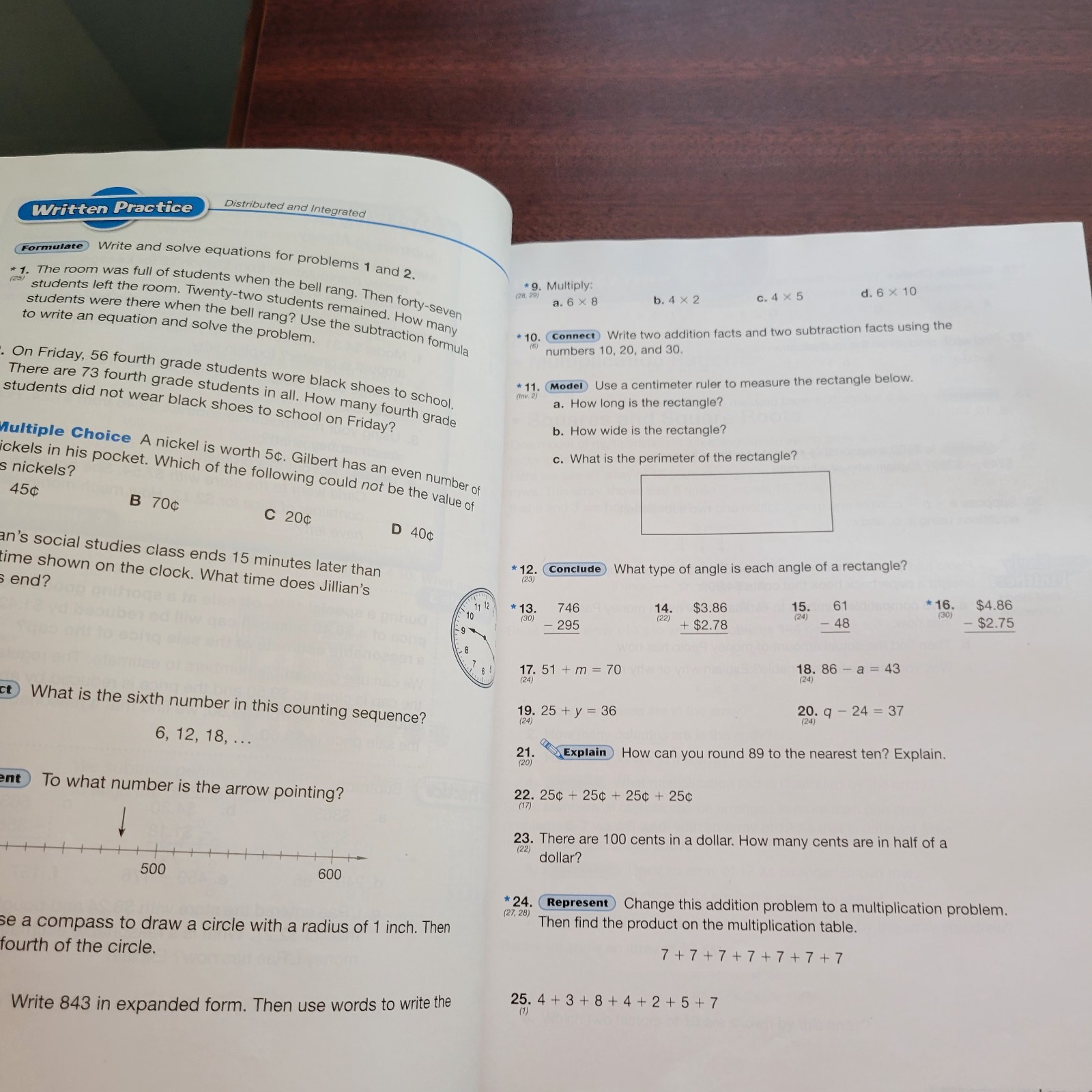 Saxon Intermediate 4th Grade, Student Edition, Tests, Wkbk, Solution, 4 Books