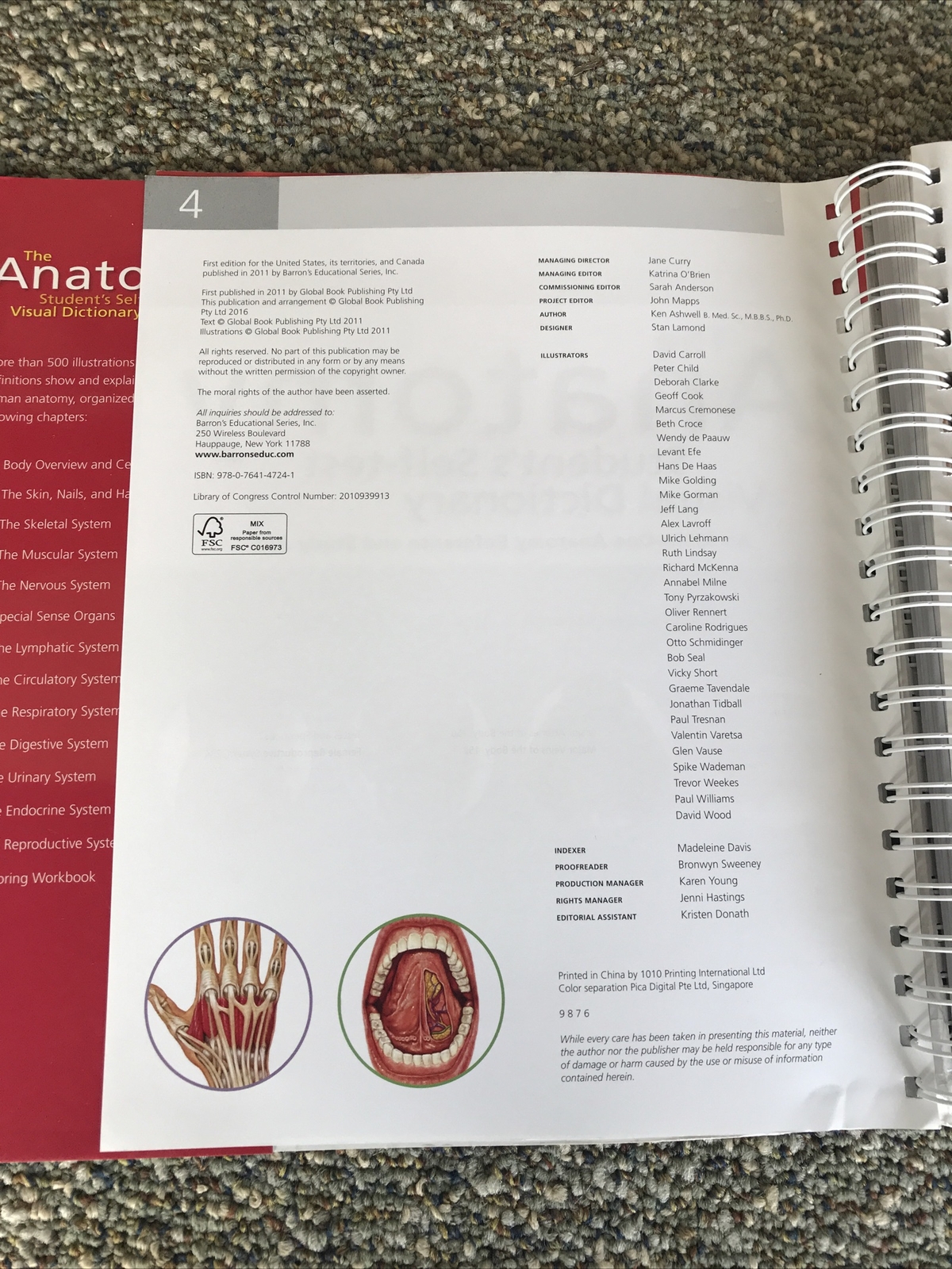 barrons the anatomy students self test visual dictionary 304pages 2011 1st editi