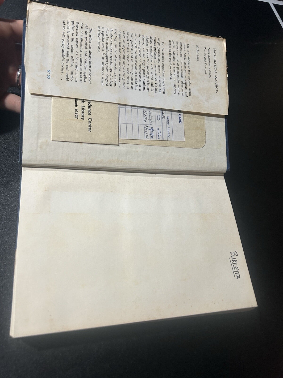 set of 3 Vintage Mathematics books “World of Measurement” plus two more titles