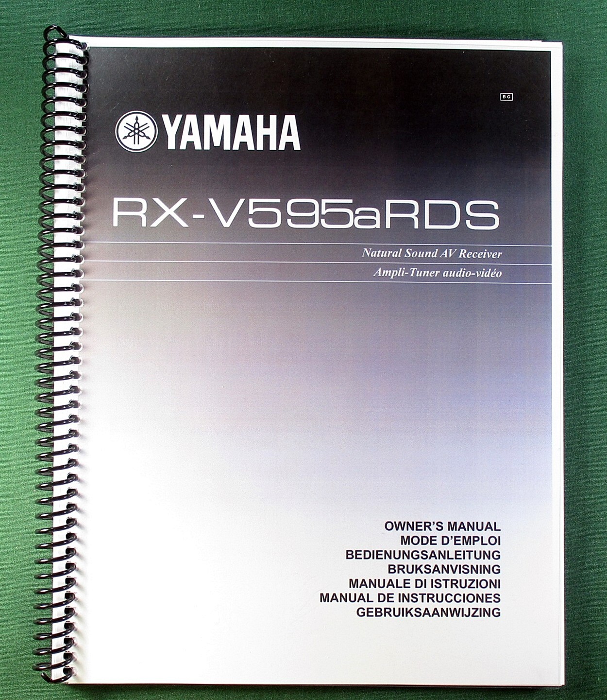 Yamaha RX-V595aRDS Instruction Manual: 60 Pages & Protective Covers!