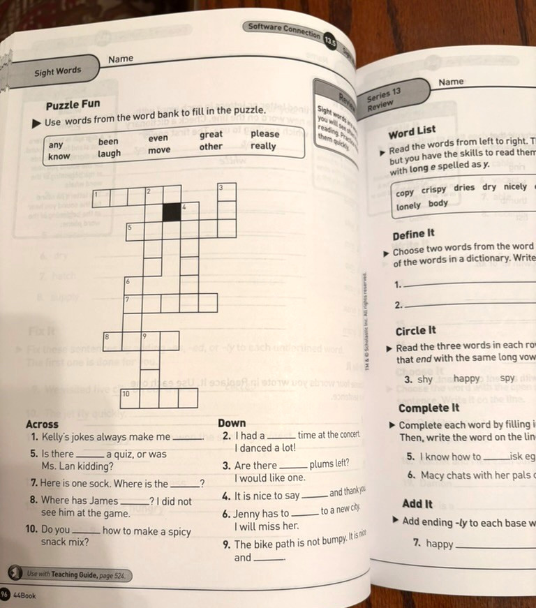 System 44 Book, Main, scholastic, 184 pages