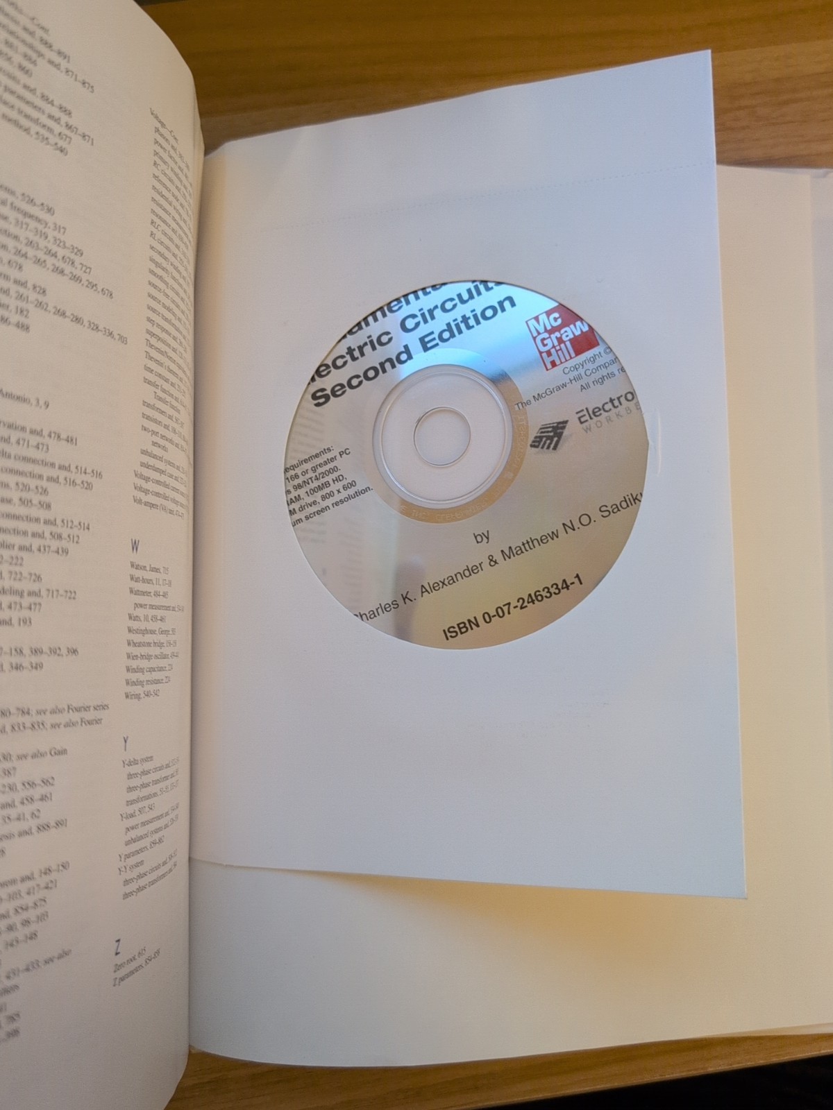 Fundamentals of Electric Circuits by Charles Alexander w/CD and Workbook