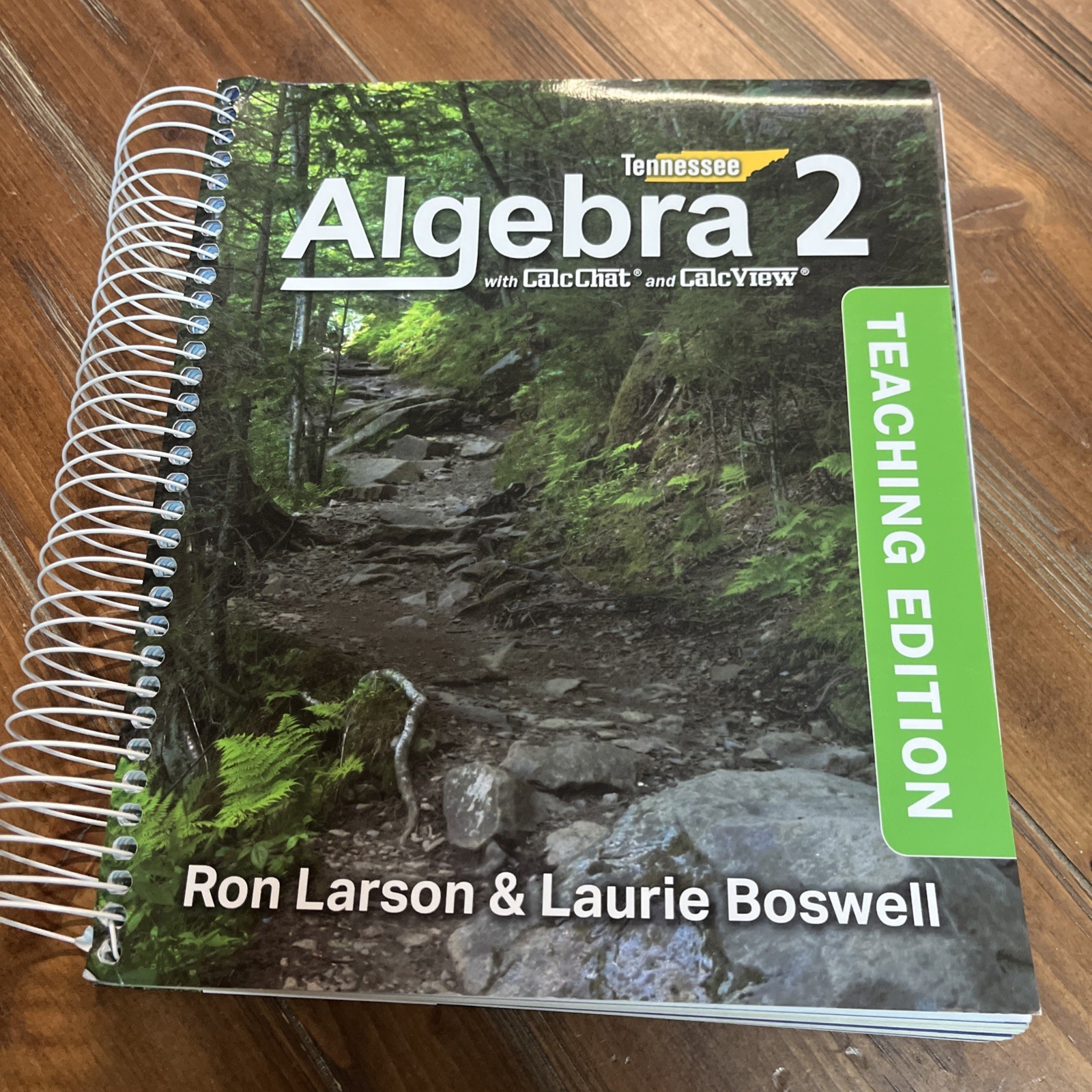 Tennessee Algebra 2 Teaching Edition CalcChat CalcView Ron Larson Laurie Boswell