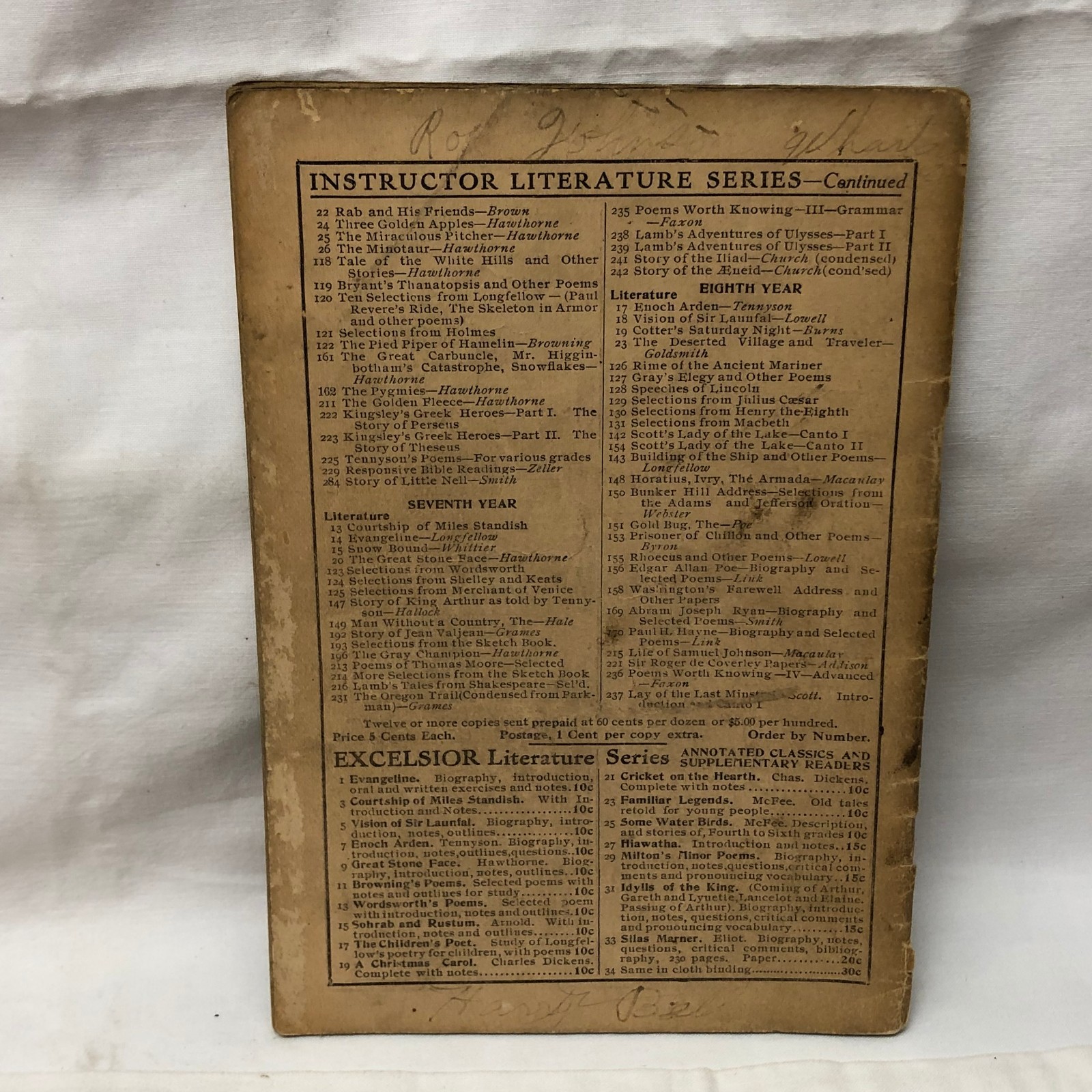 Life in Colonial Days Booklet by L Morton Tillinghast 32 Pages