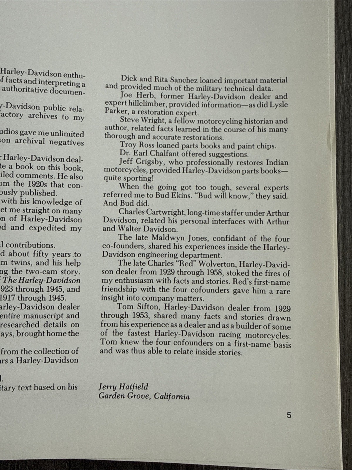 Inside Harley-Davidson, 1903-1945 by Jerry Hatfield TPB 1990