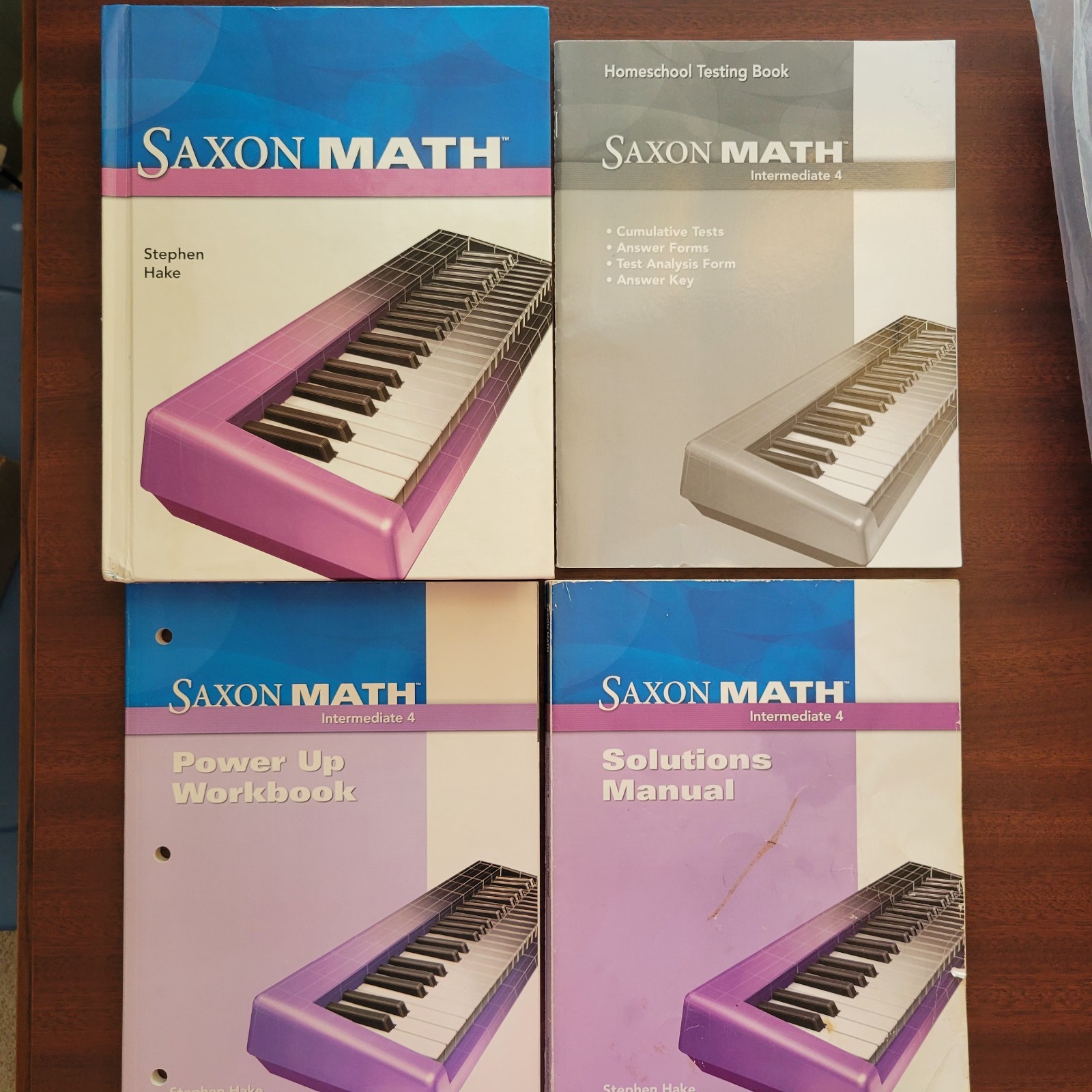 Saxon Intermediate 4th Grade, Student Edition, Tests, Wkbk, Solution, 4 Books