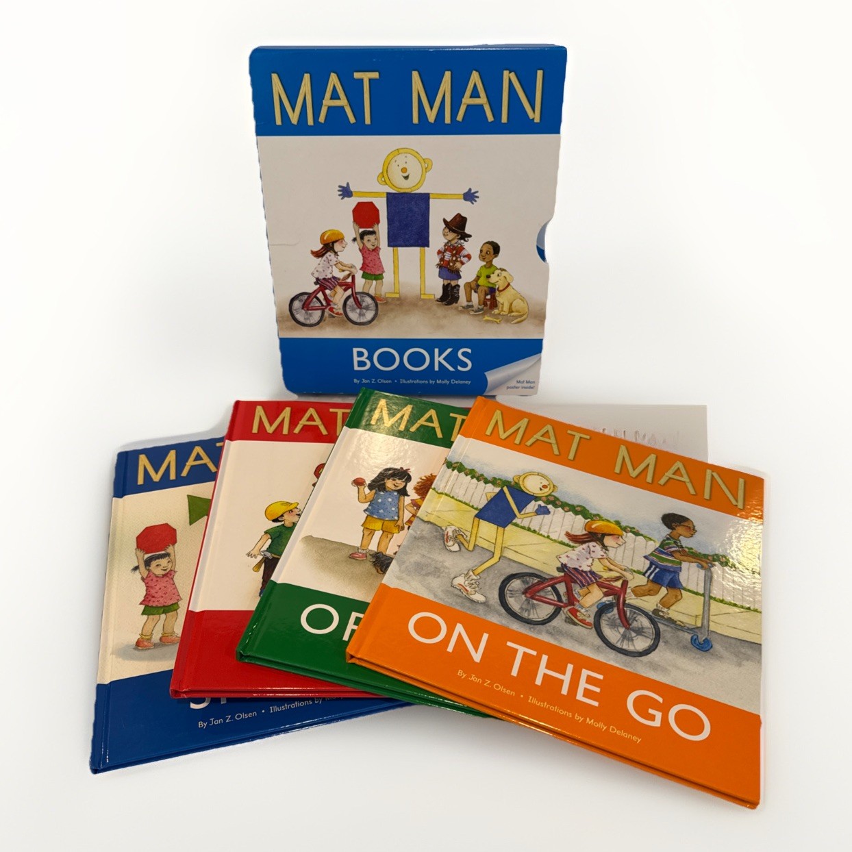 MAT MAN Learning Without Tears By Jan Z. Olsen ~ 4 Book Box Set ~ HARDCOVER