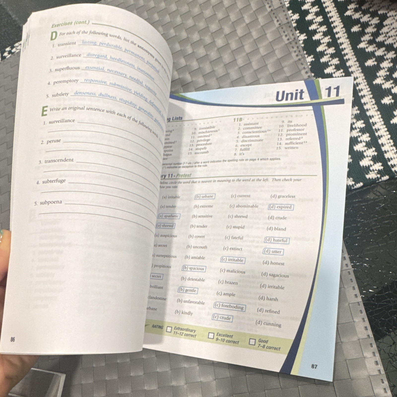 A BEKA- Parent Key for ENG 11 + A FREE BOOK