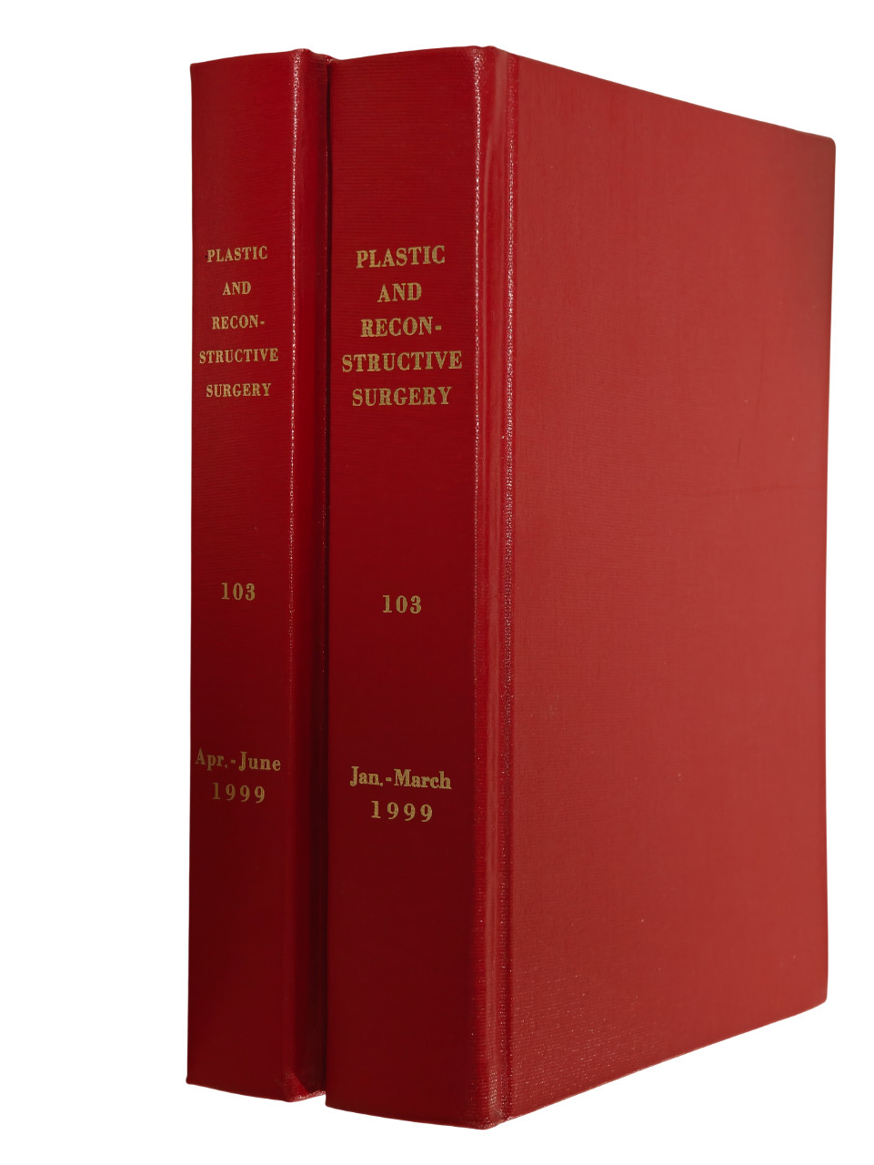 Plastic and Reconstructive Surgery Vol 103 1999 Medical Journal 2-Book Hardcover
