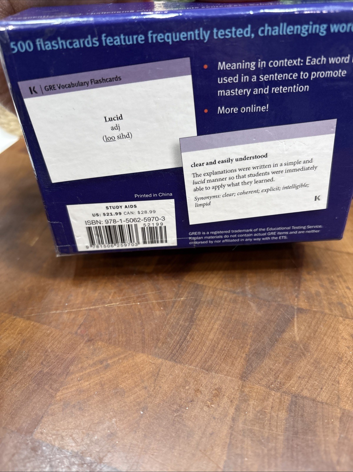 Kaplan Test Prep Ser.: GRE Vocabulary Flashcards