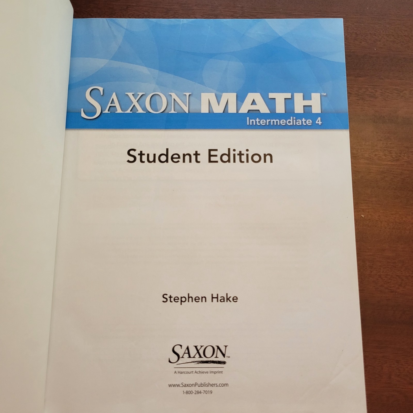 Saxon Intermediate 4th Grade, Student Edition, Tests, Wkbk, Solution, 4 Books