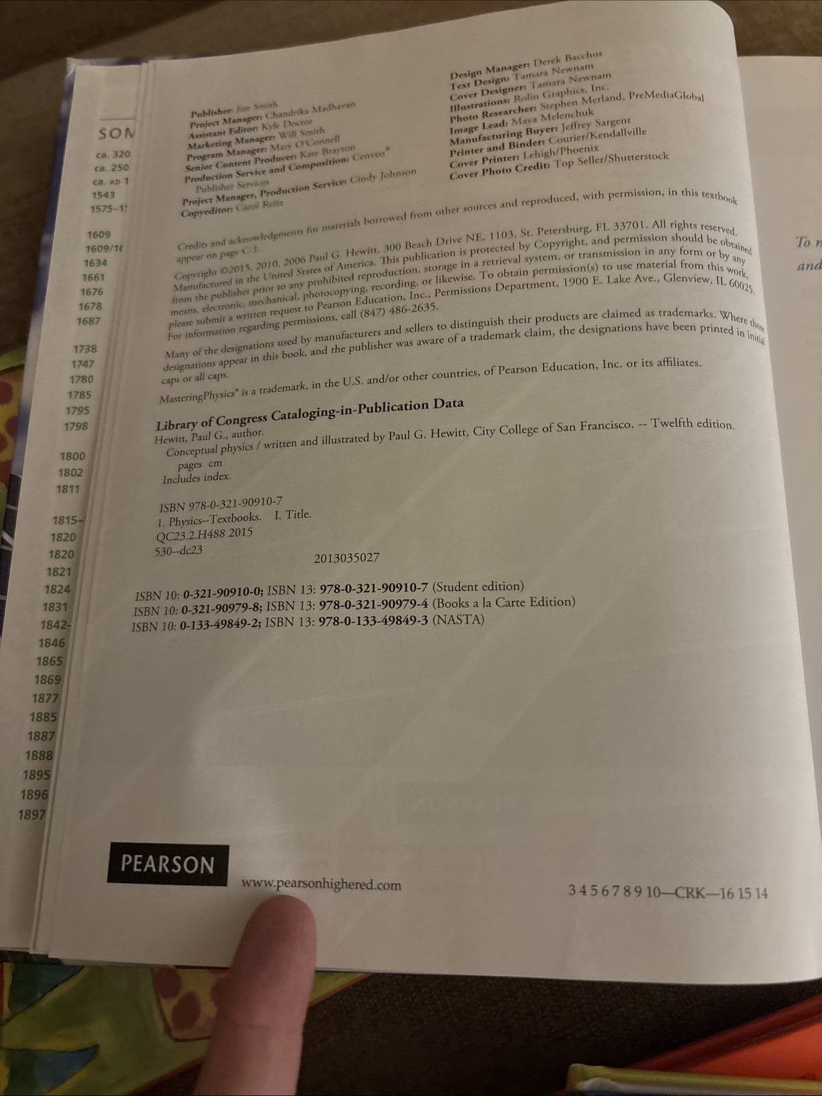 CONCEPTUAL PHYSICS 12th Twelfth Edition Hardcover by Paul G. Hewitt