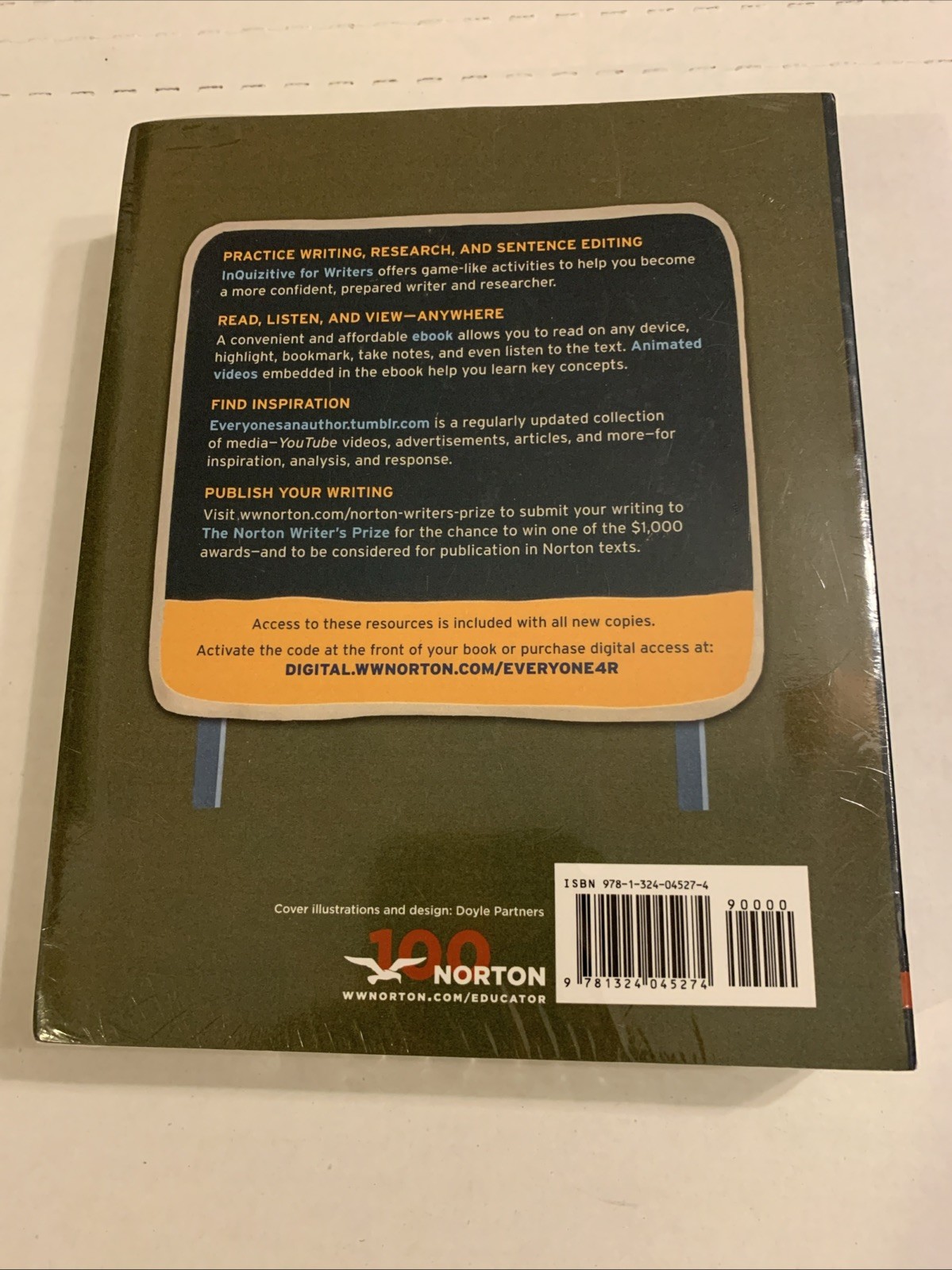 Everyone’s an Author with Readings 4th Edition by Lunsford w/ access code (NEW)