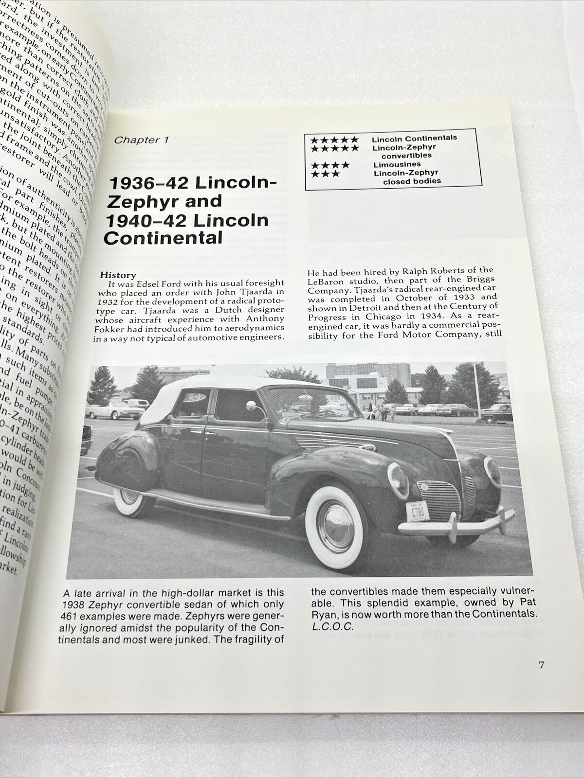 Illustrated Lincoln Buyer’s Guide by Paul R. Woudenberg 1990 Motorbooks Int’l