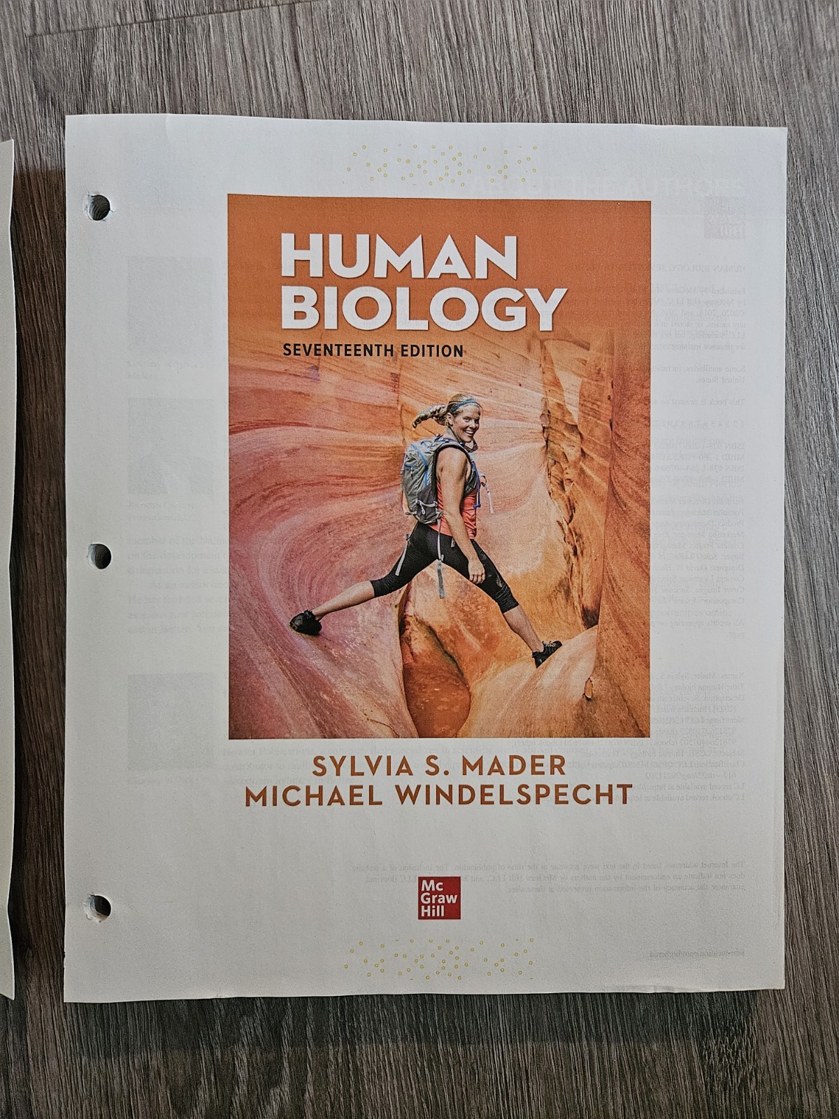 Human Biology by Sylvia S. Mader Textbook (17th Edition, Loose Leaf)