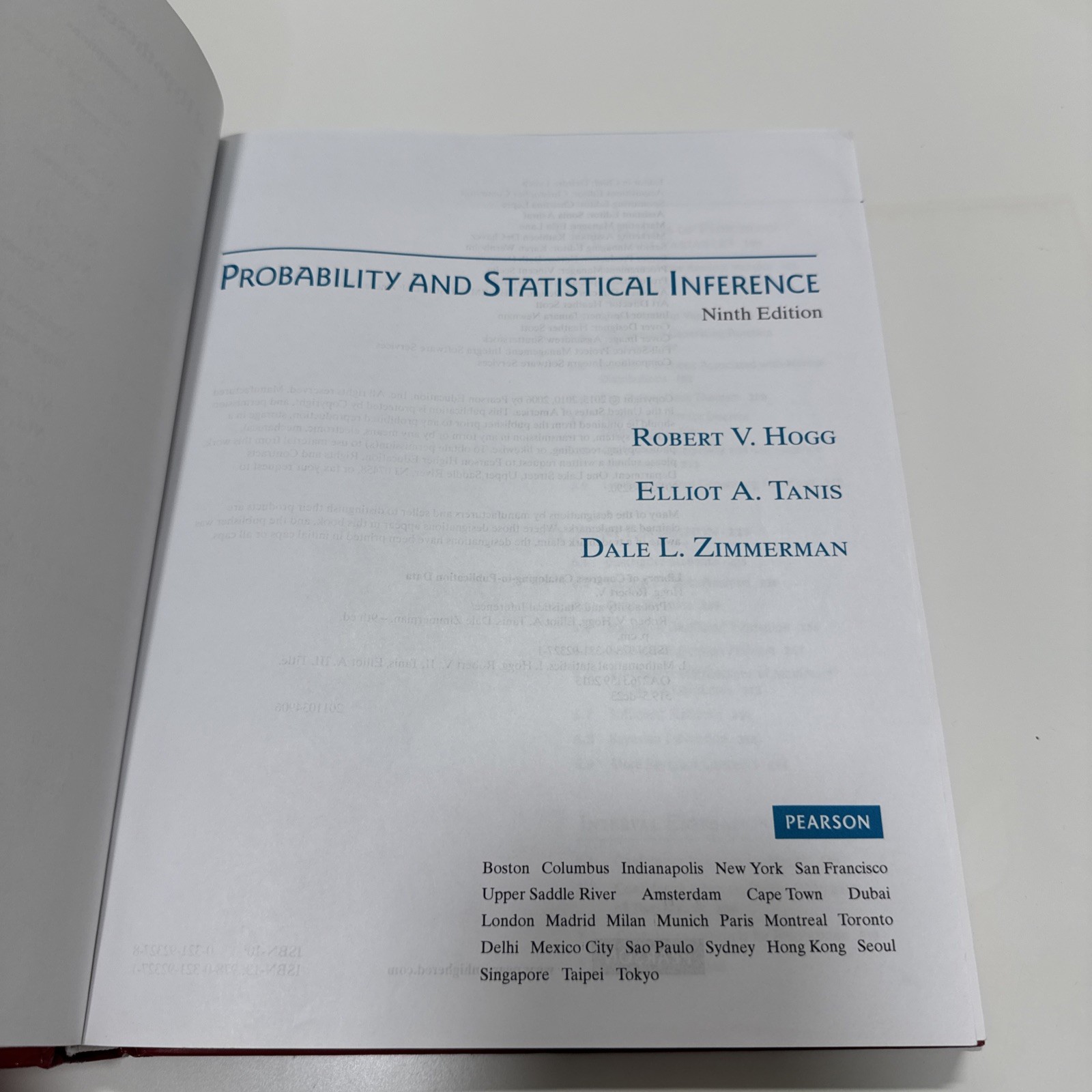 Probability and Statistical Inference by Dale Zimmerman, Robert Hogg…