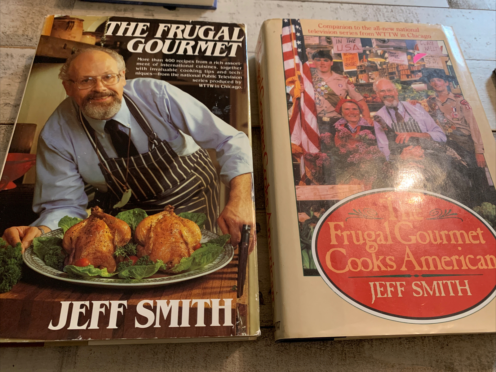The Frugal Gourmet Cooks American by Jeff Smith (1995, Hardcover, Large Type / l
