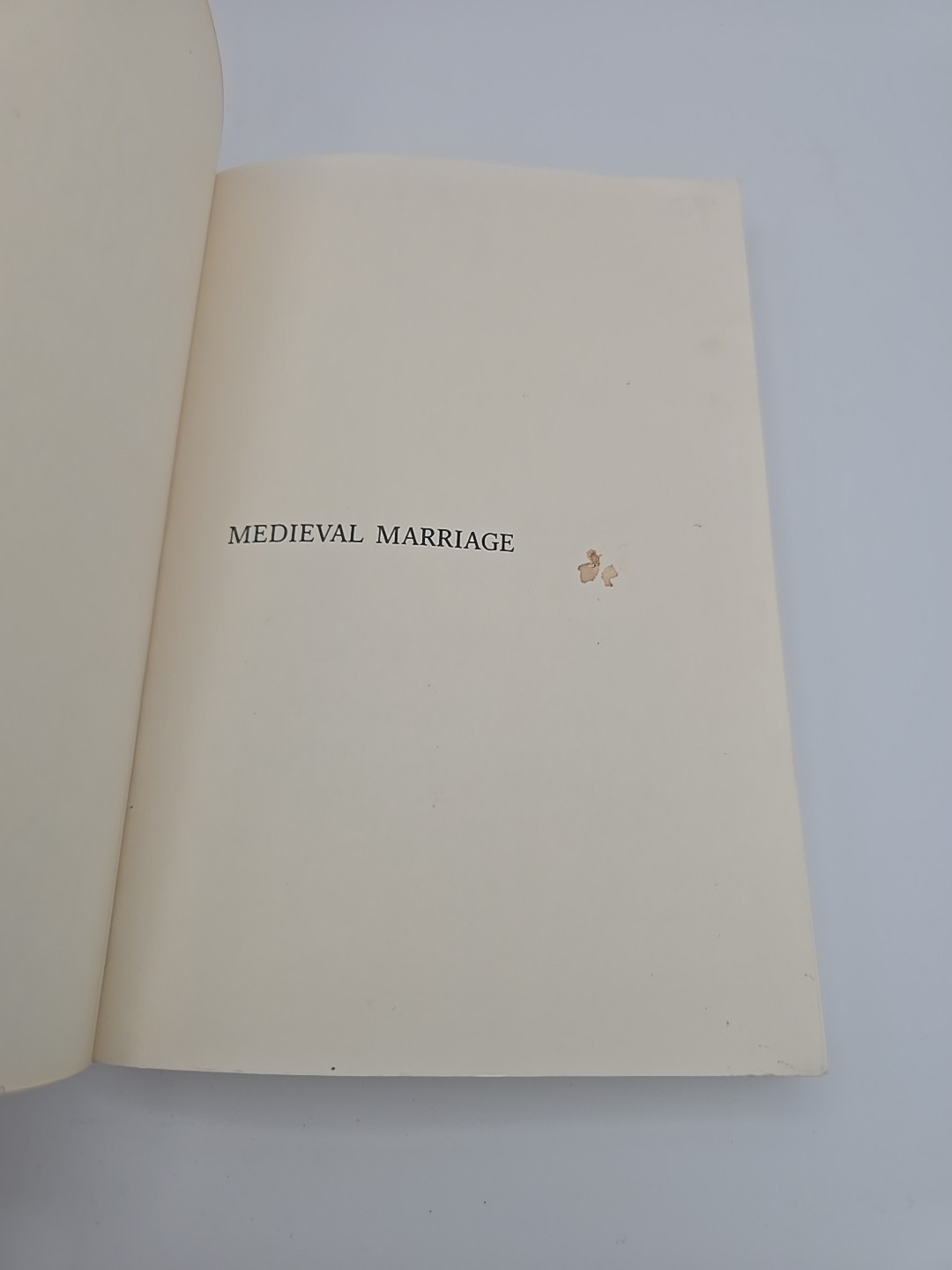 Medieval Marriage Two Models From Twelfth Century France PB Johns Hopkins