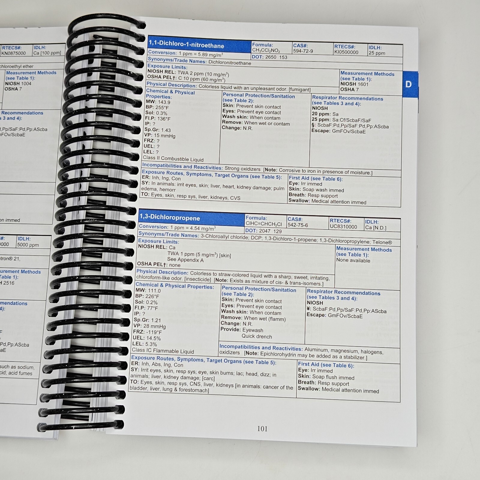 NIOSH Pocket Guide to Chemical Hazards – CDC September 2007 Edition Like NEW