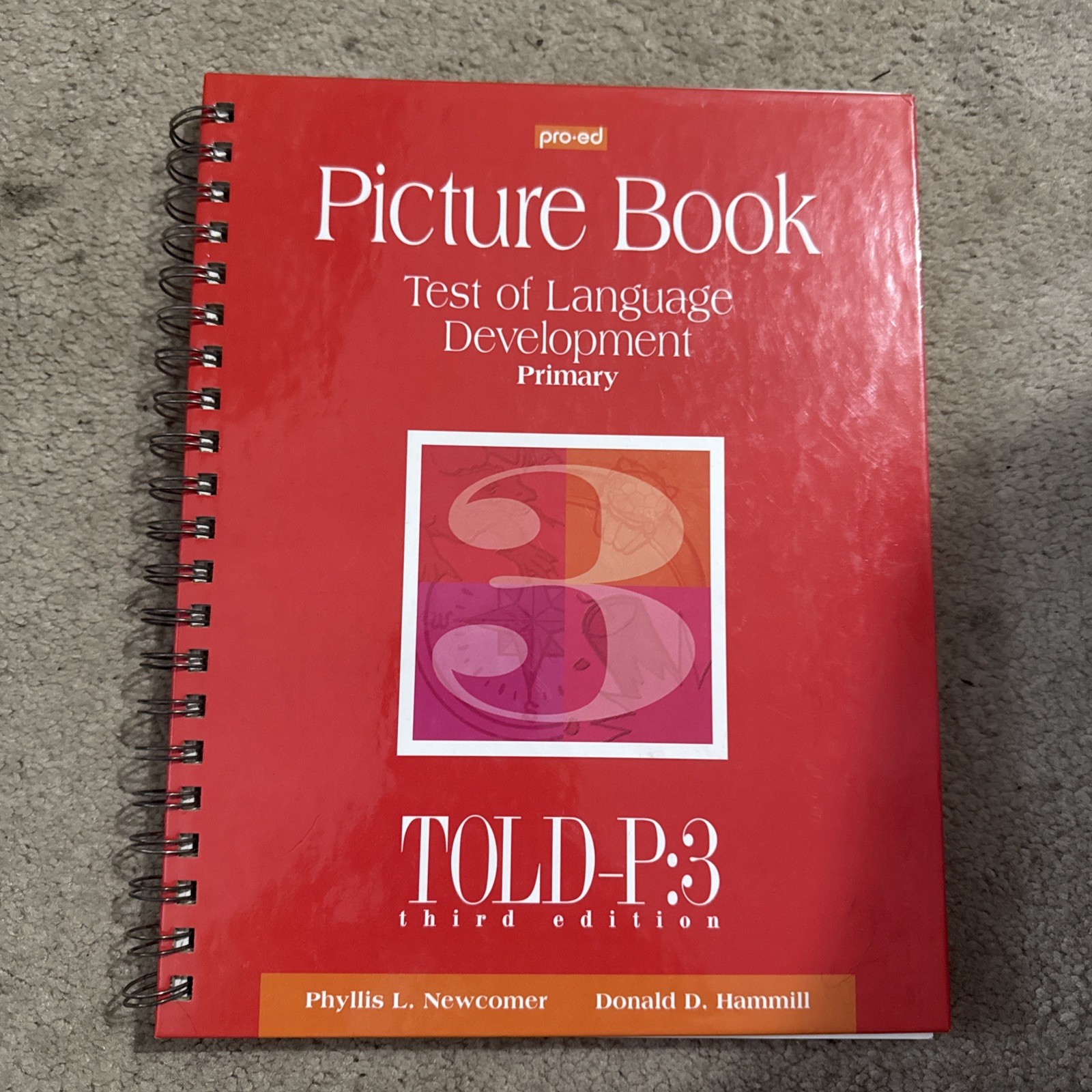 Pro Ed Picture Book Test Of Langauge Development Primary 3rd Edition