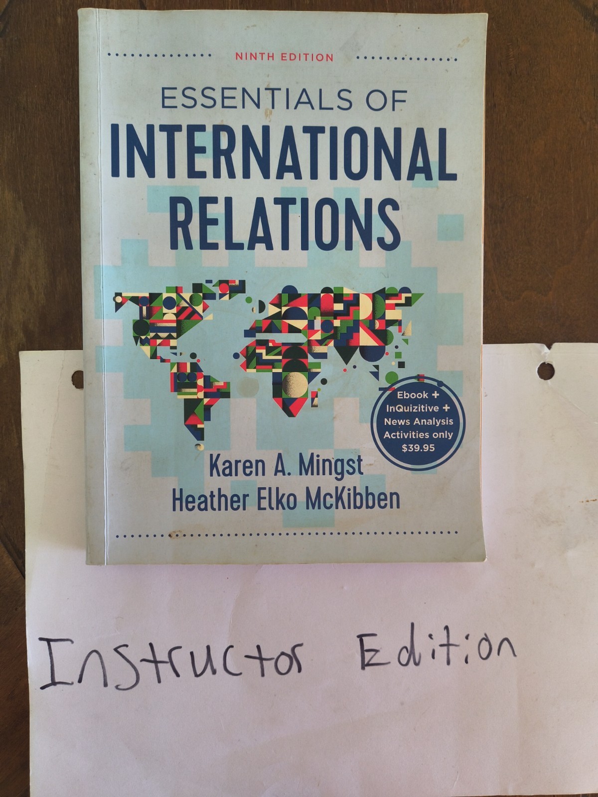 Instructor Edition: Essentials of International Relations