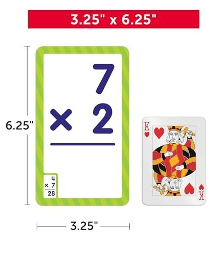 Flash Cards: Multiplication 0 – 12, Free Shipping