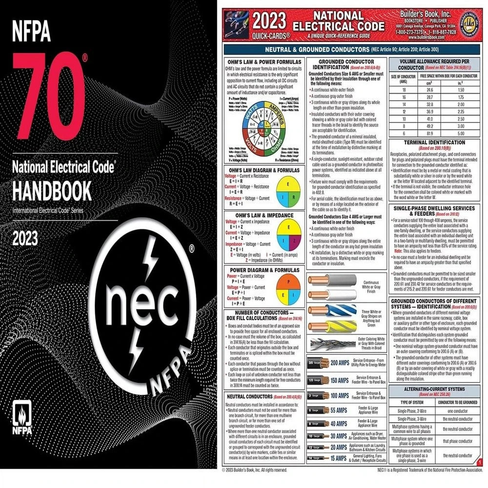 NFPA 70 NEC Handbook 2023 Edition + Quick Card 2023 USA STOCK..