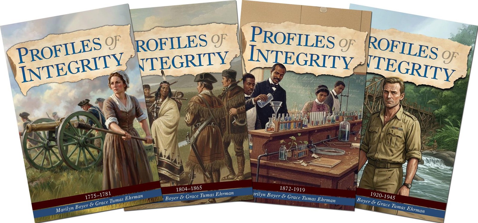 New Master Books PROFILES OF INTEGRITY Boxed Set American Historical Biographies