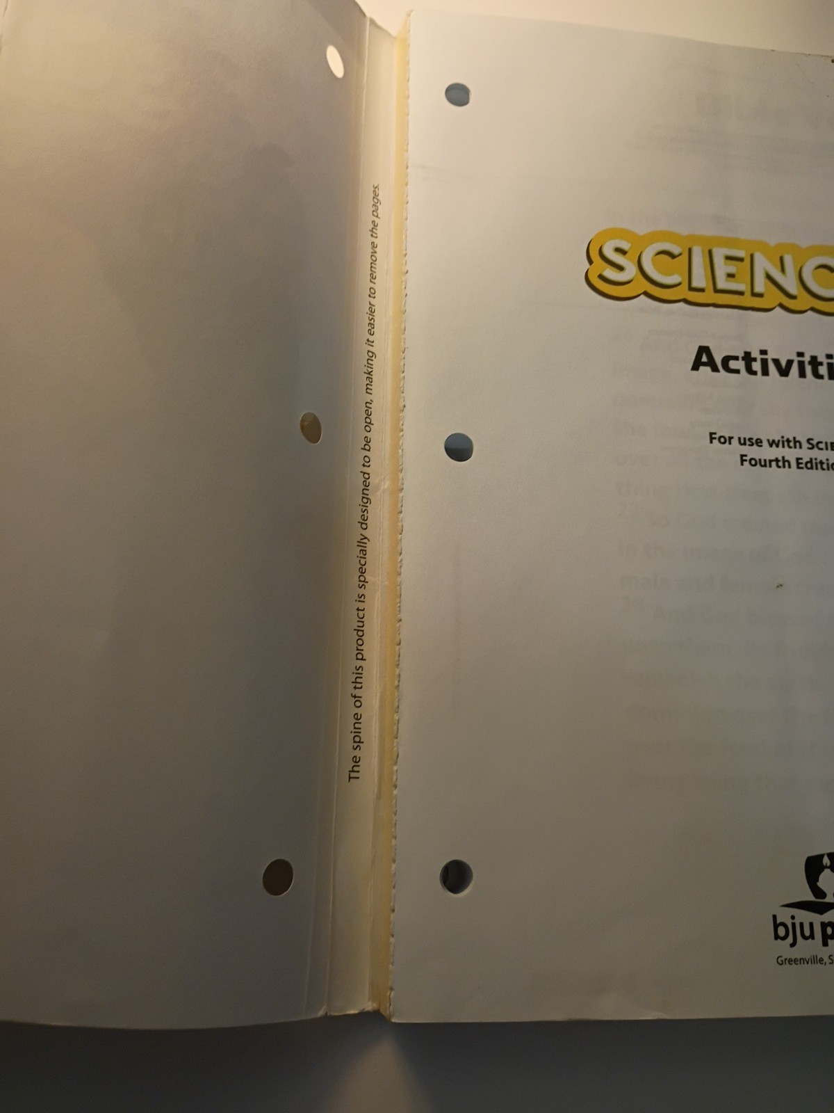 BJU Science Grade 1 Student Textbook & Activities Book Bob Jones University
