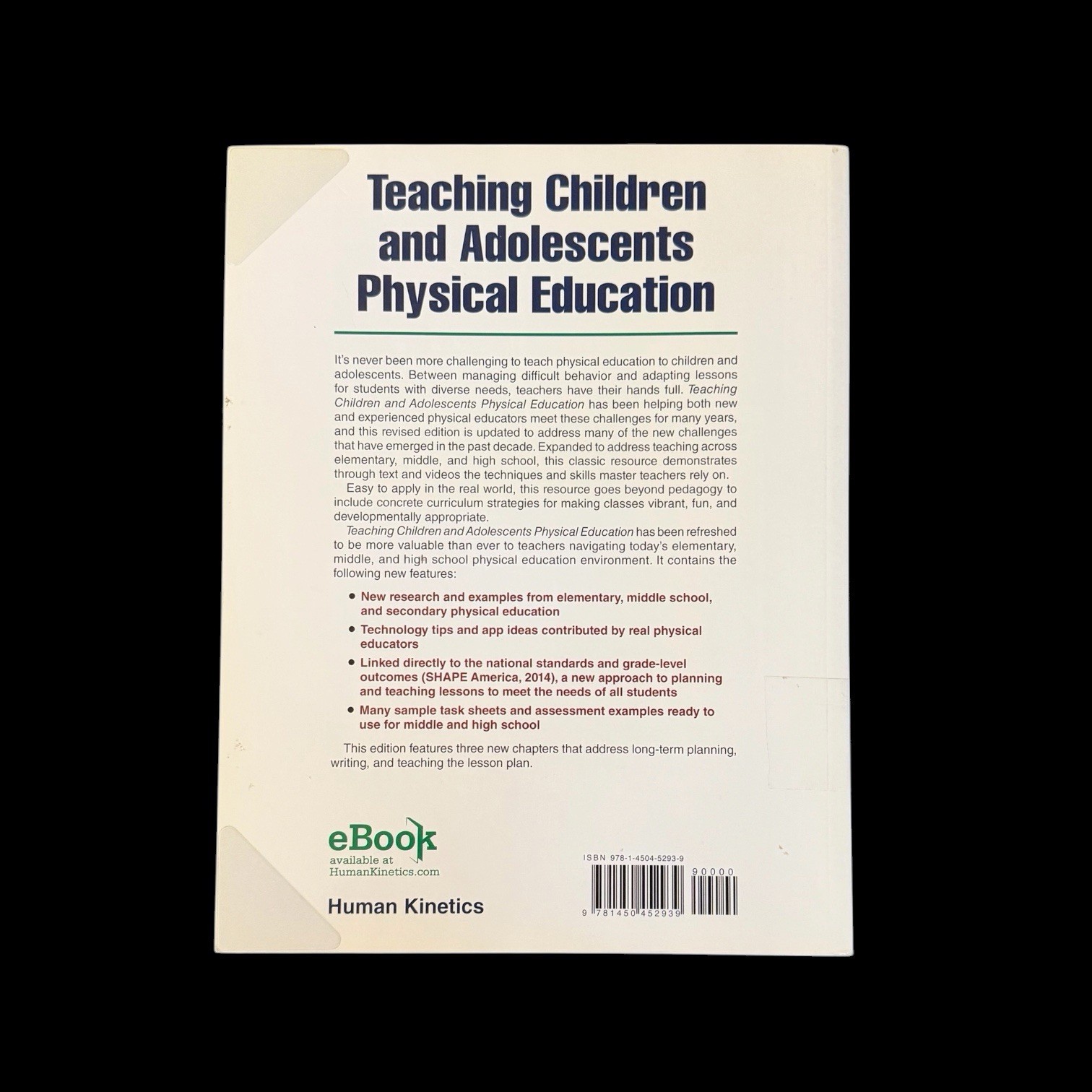 Teaching Children & Adolescents Physical Education 4th PB 2016