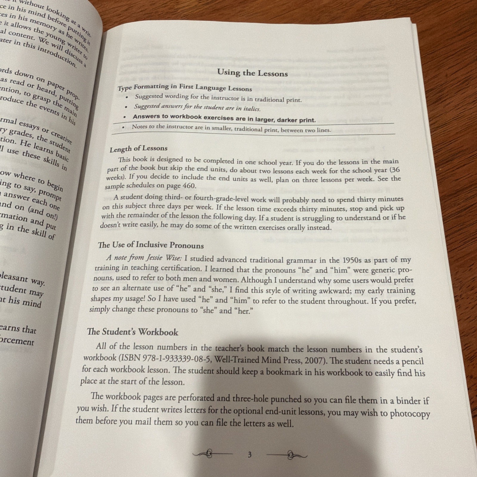First Language Lessons for the Well Trained Mind Level 3 Teacher’s Book
