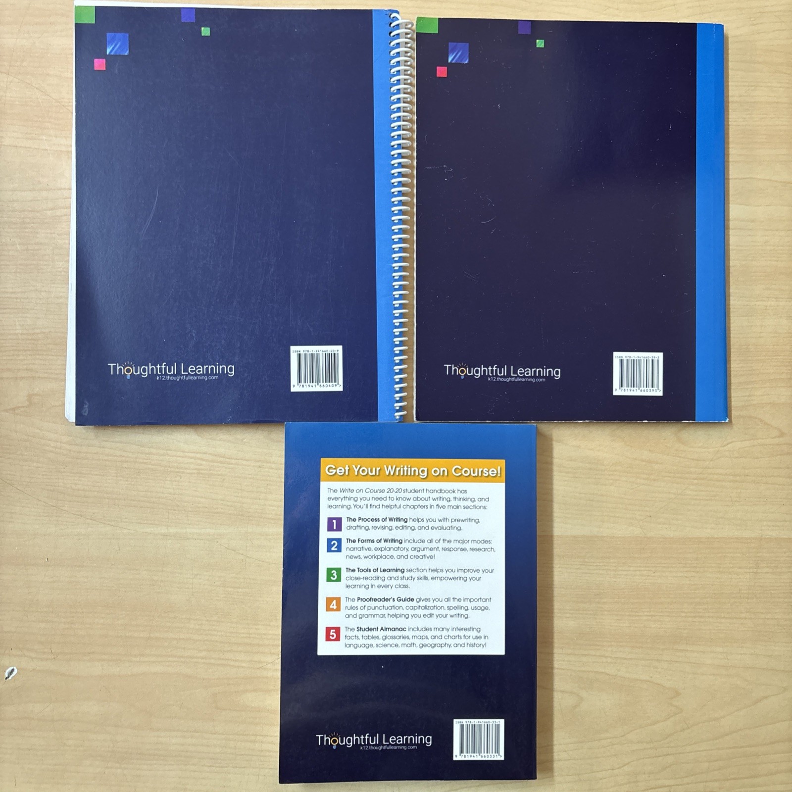 Lot 3 Write on Course 20-20 Grade 8 Textbook Skillsbook Teacher’s Edition Set VG