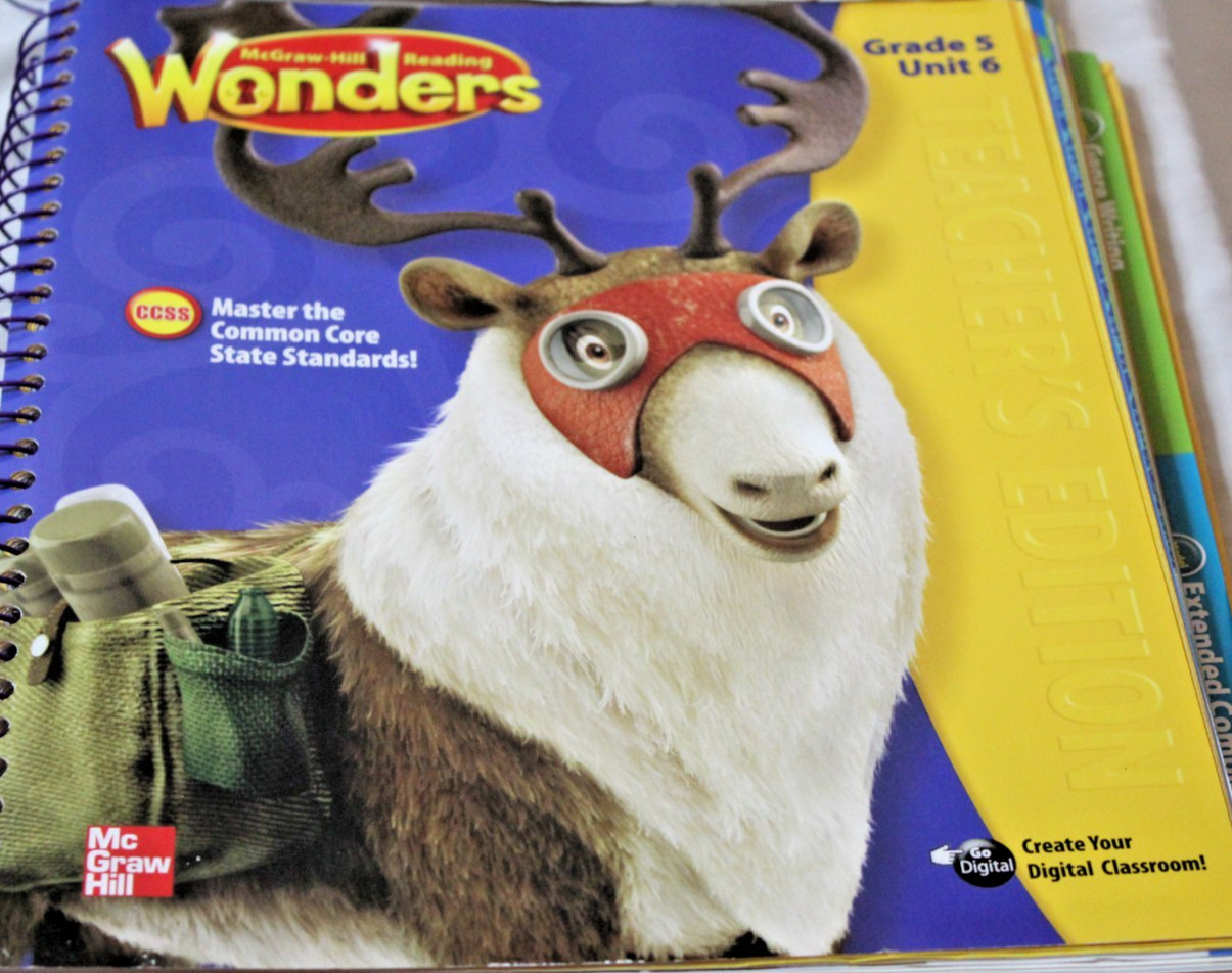 McGraw Hill Wonders Grade 5 Teacher’s Editions Units 1-6 & Assessment Books Set