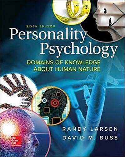Personality Psychology: Domains – Hardcover, by Larsen Randy; Buss – Very Good