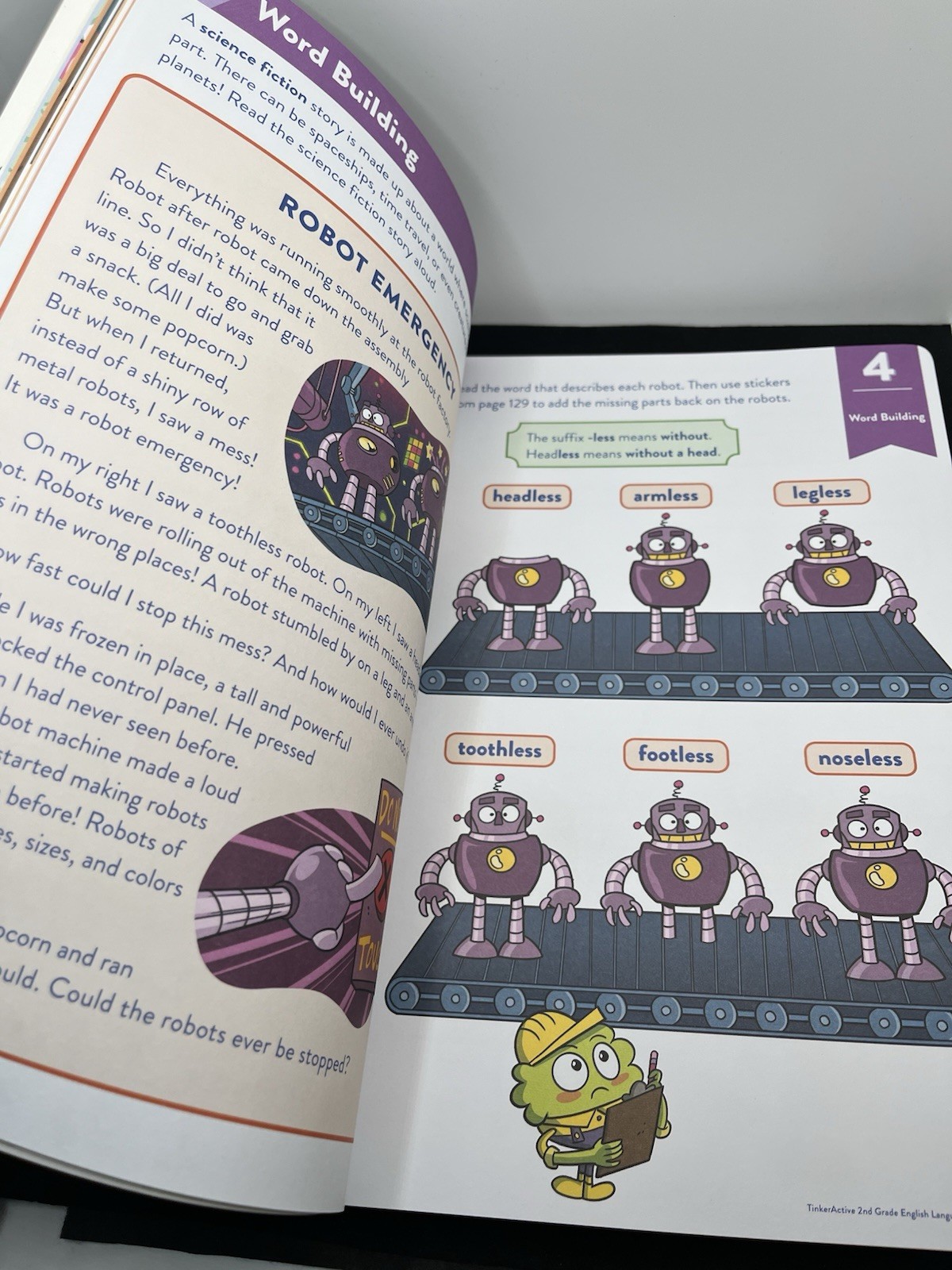 TinkerActive English 2nd Grade Ages 7-8 Workbook HOMESCHOOL