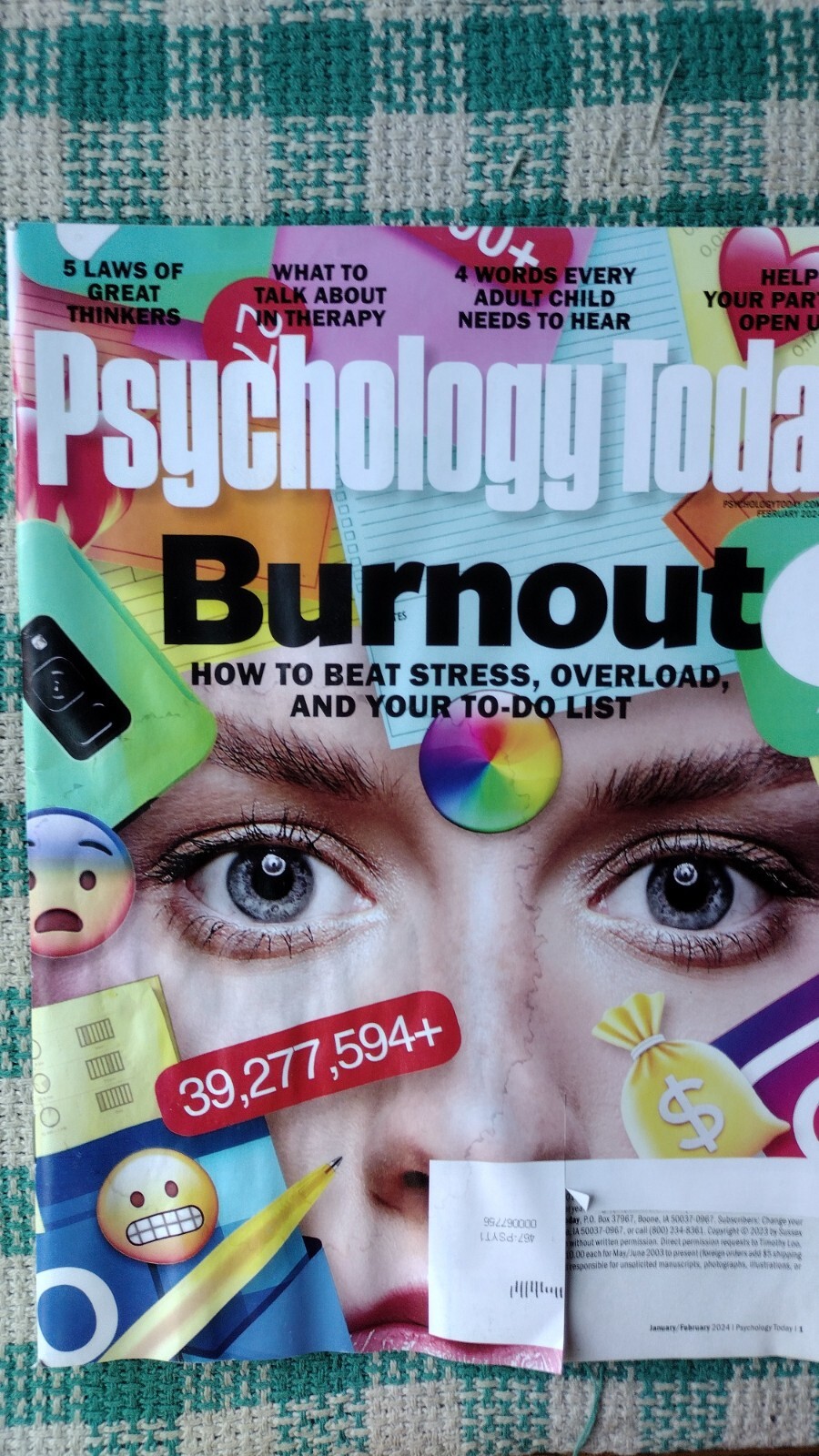 PSYCHOLOGY TODAY BURNOUT HOW TO BEAT STRESS JANUARY/ FEBRUARY 2024