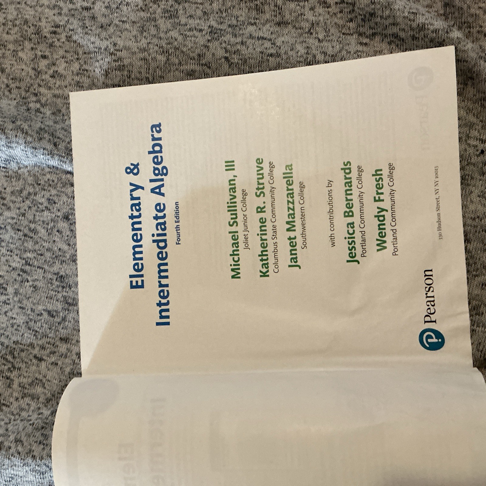 Elementary & Intermediate Algebra by Sullivan III, Michael