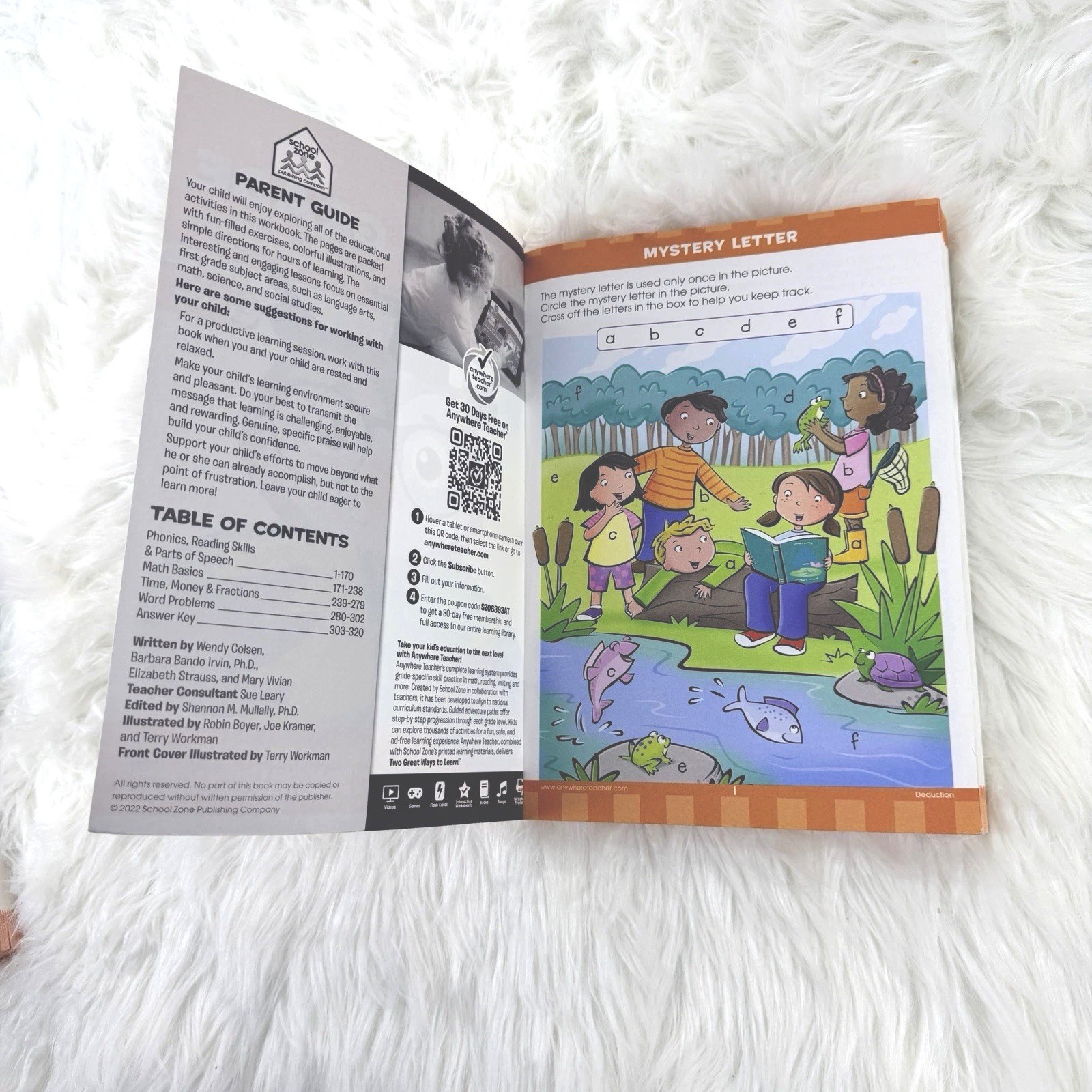 School Zone- Big First Grade Scholar Workbook-320 pages
