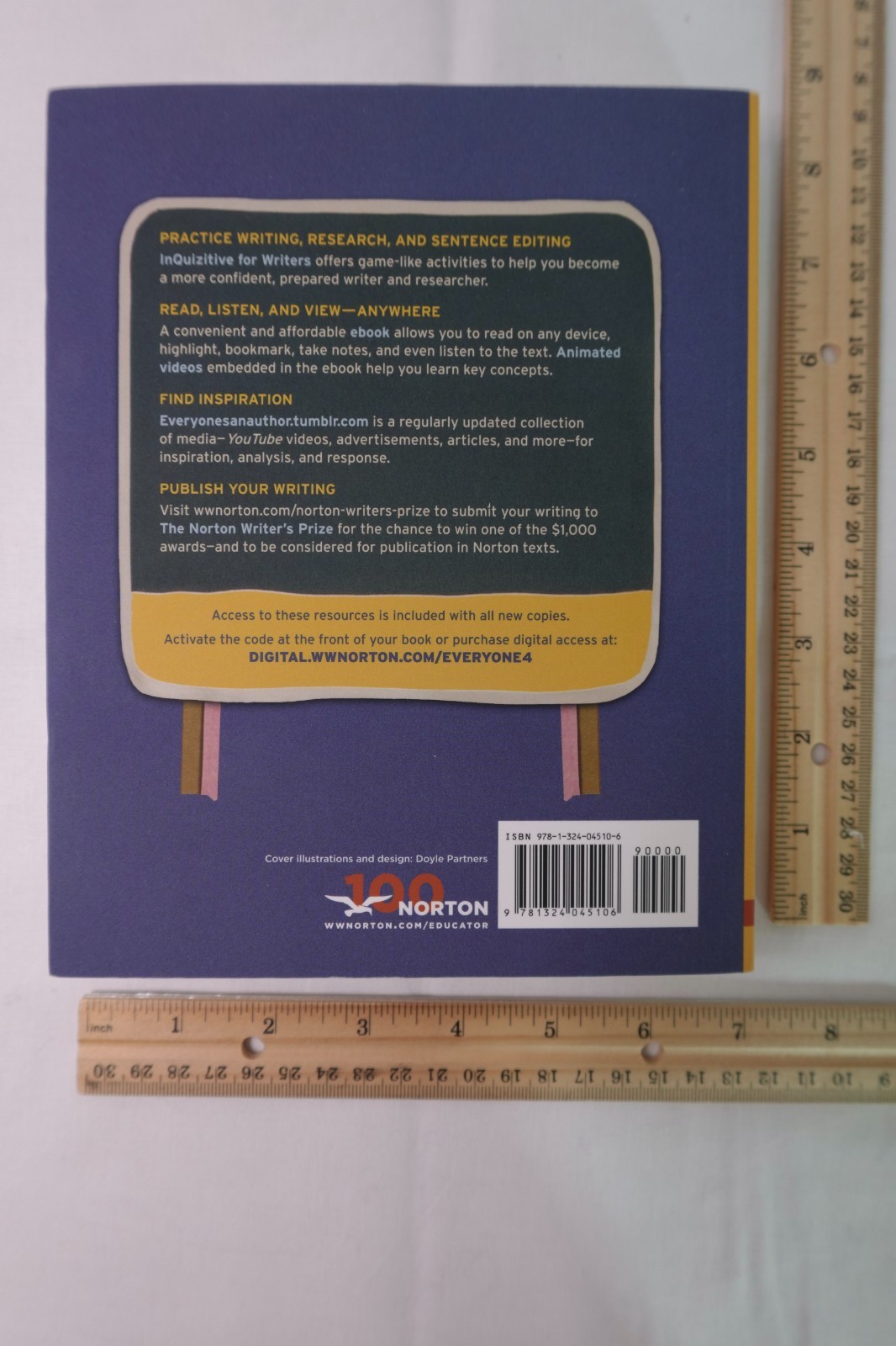 NEW Everyone’s an Author 4th Edition Softcover Book WITHOUT Registration Code