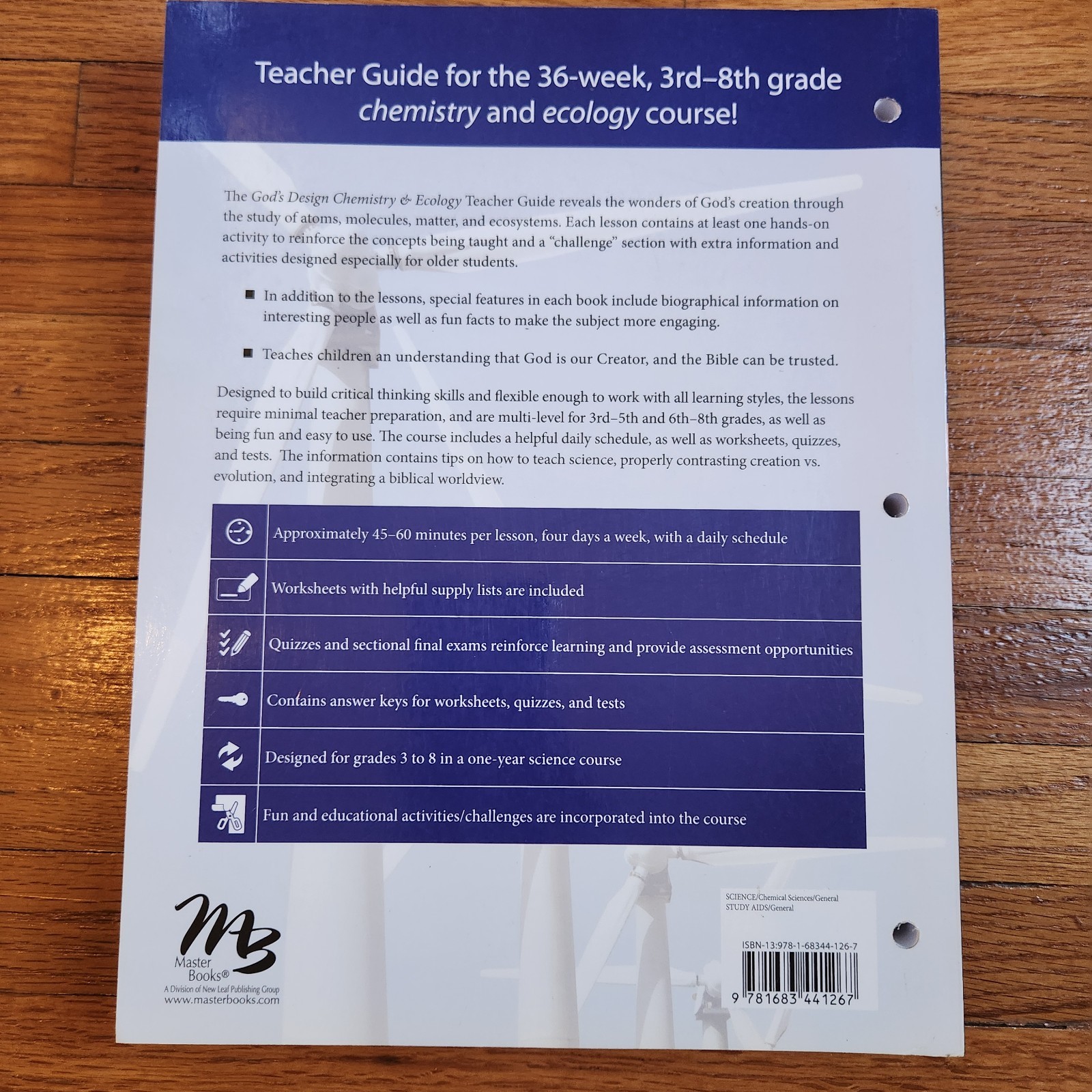 Master Books God’s Design Chemistry & Ecology Student Text & Teacher Guide