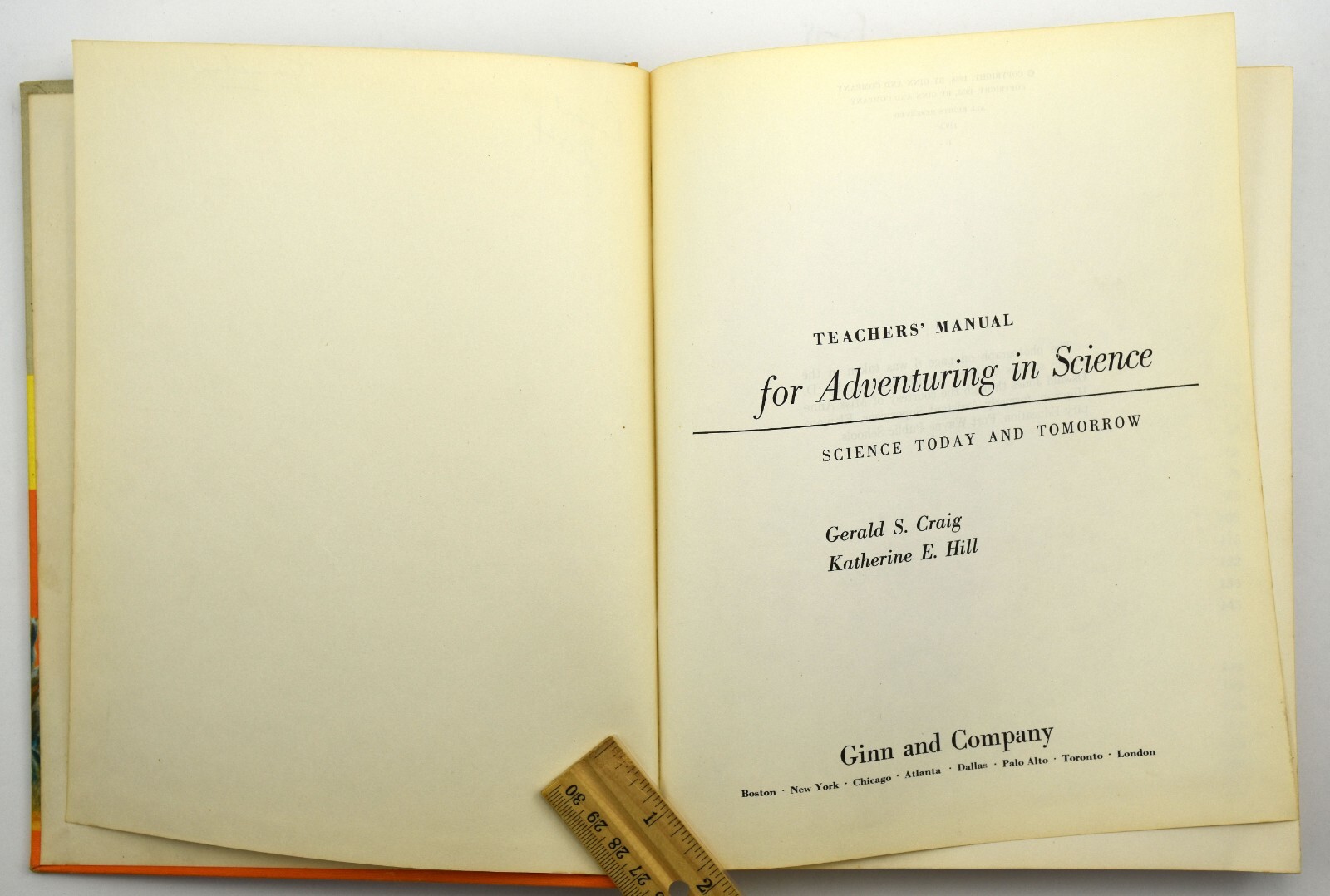 Adventuring in Science Teacher’s Edition – Today and Tomorrow 1958 5th Grade