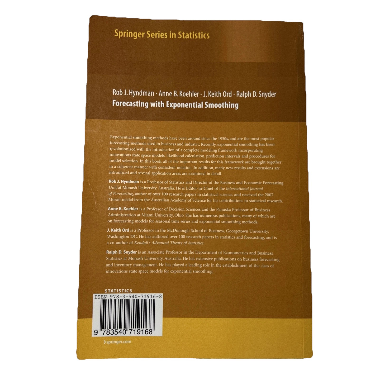 Springer Series in Statistics Ser.: Forecasting with Exponential Smoothing : The